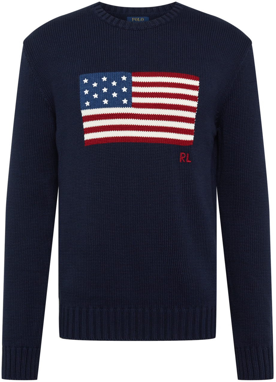 Polo Ralph Lauren Sveter  námornícka modrá / nebesky modrá / grenadínová / biela