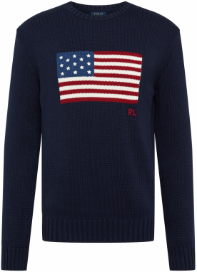 Polo Ralph Lauren Sveter  námornícka modrá / nebesky modrá / grenadínová / biela