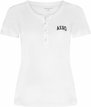 AÉROPOSTALE Tričko  tmavomodrá / biela