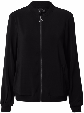 VERO MODA Prechodná bunda  čierna