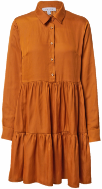 NU-IN Košeľové šaty  oranžová