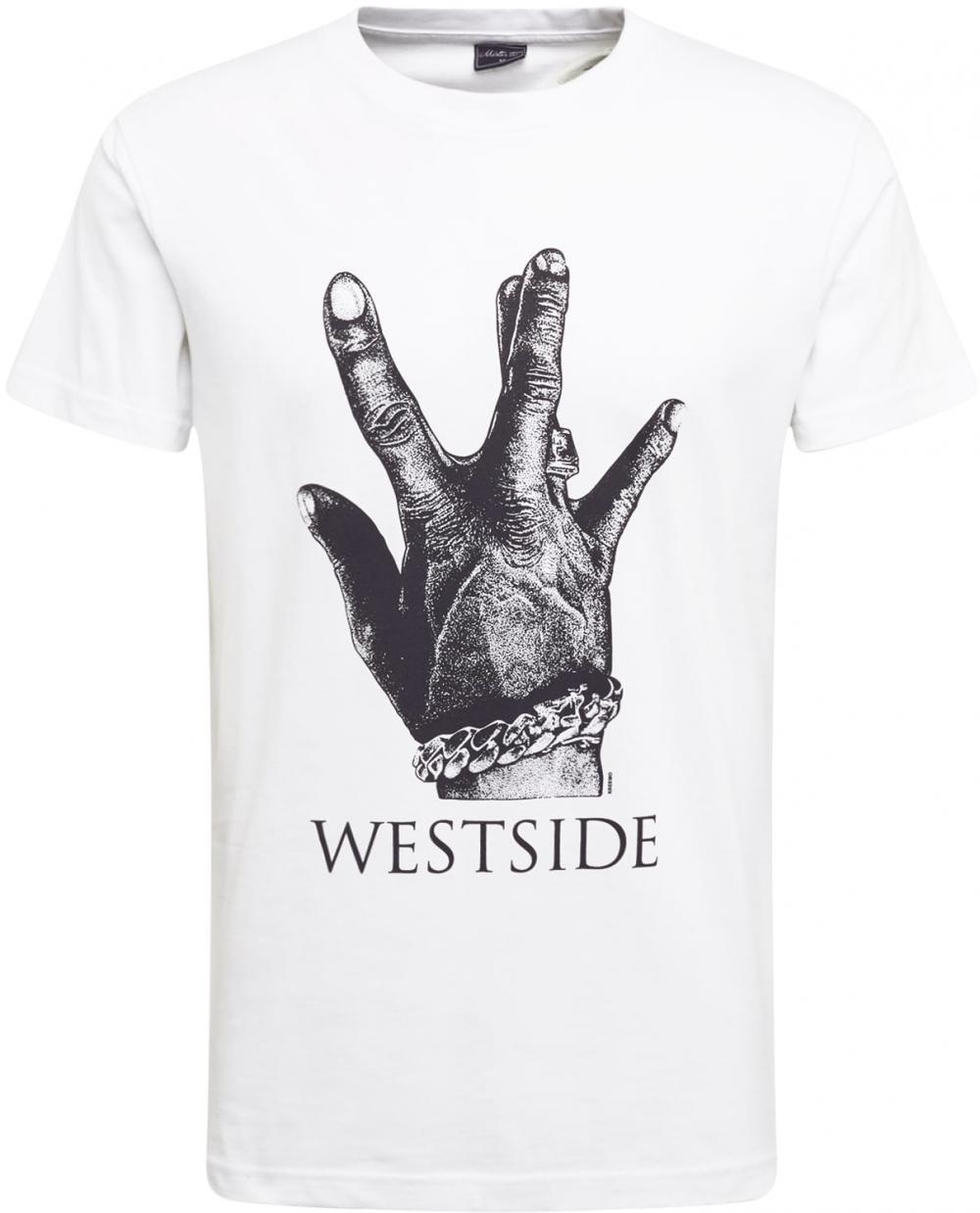 Mister Tee Tričko 'Westside Connection'  čierna / biela