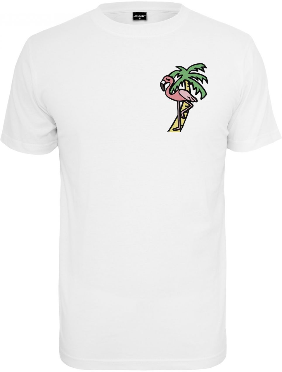 Mister Tee Tričko 'Flamingo'  svetložltá / svetlozelená / svetloružová / biela