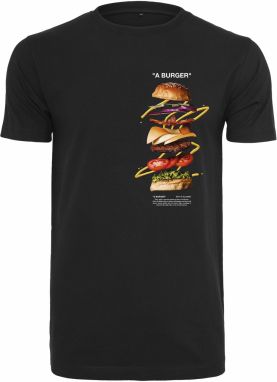 Mister Tee Tričko 'A Burger'  zmiešané farby / čierna