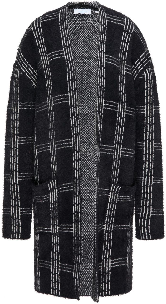 usha BLUE LABEL Kardigán  čierna / biela
