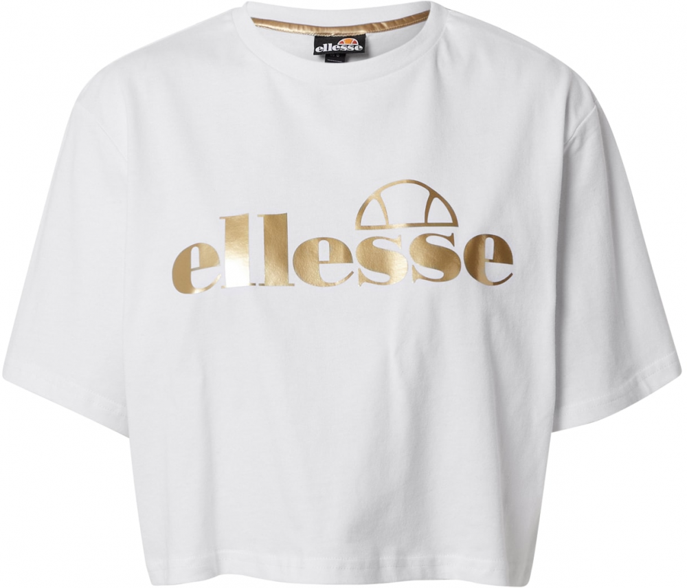 ELLESSE Tričko 'Presepe'  zlatá / biela