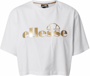 ELLESSE Tričko 'Presepe'  zlatá / biela