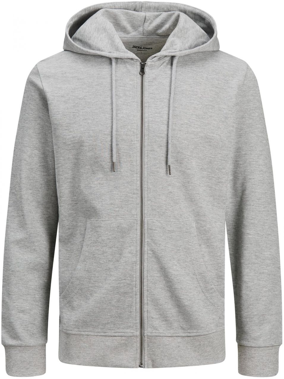 JACK & JONES Tepláková bunda  sivá melírovaná