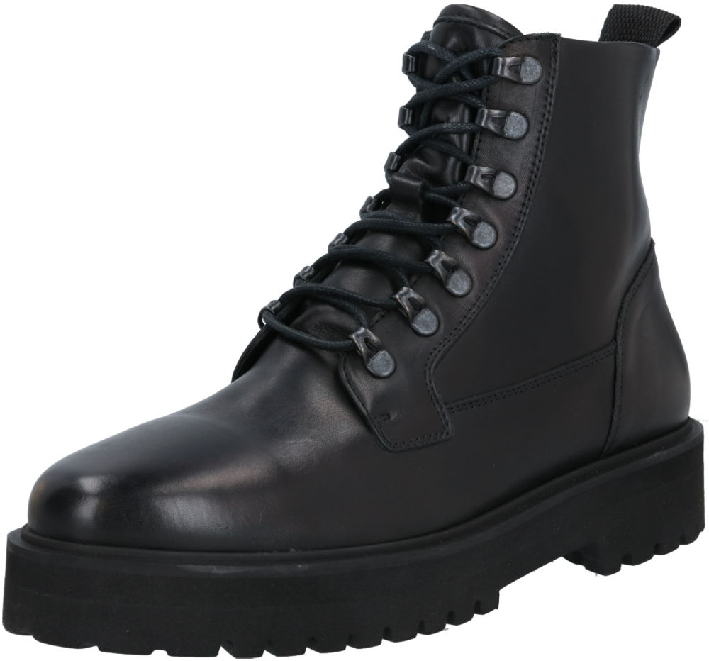 DAN FOX APPAREL Šnurovacie čižmy 'Alen'  čierna