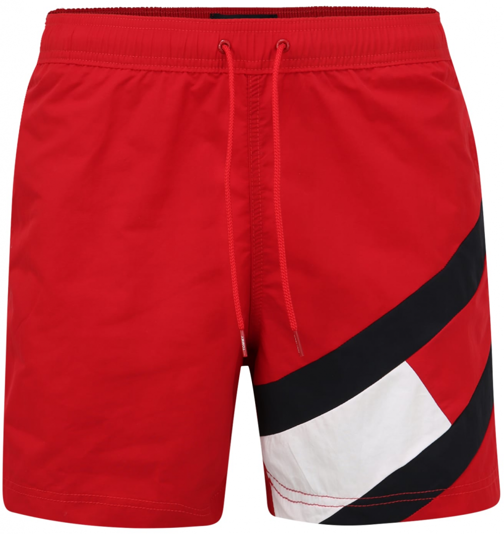 Tommy Hilfiger Underwear Plavecké šortky  námornícka modrá / červená / biela