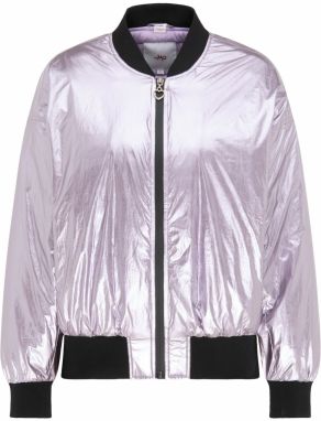 MYMO Prechodná bunda  levanduľová / čierna