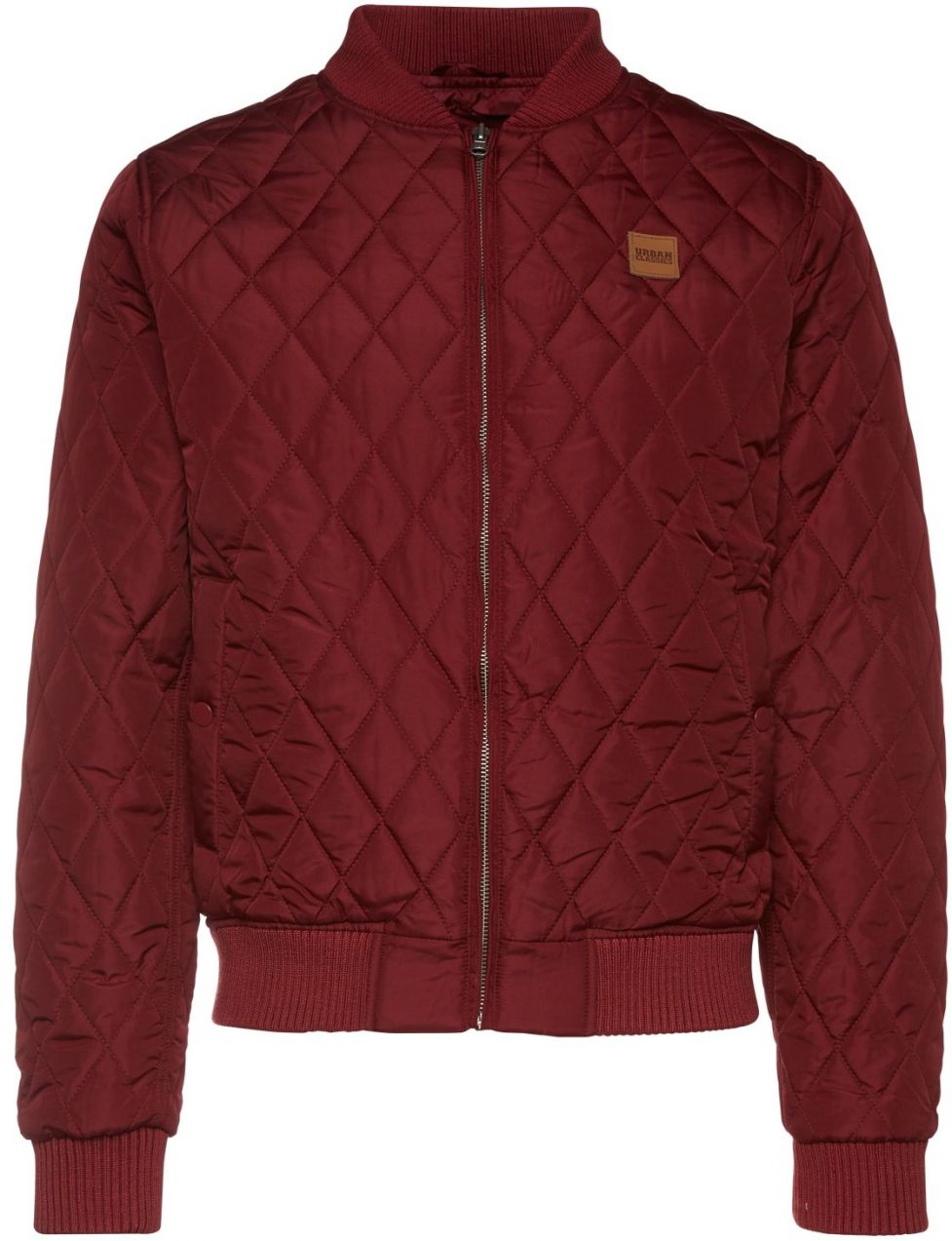 Urban Classics Prechodná bunda 'Diamond Quilt'  burgundská