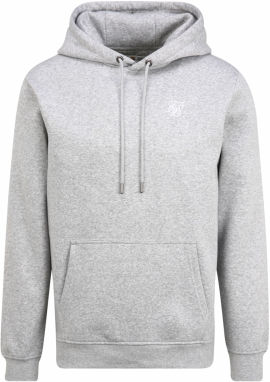 SikSilk Mikina  svetlosivá / biela