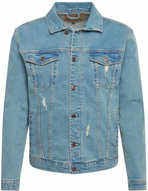Denim Project Prechodná bunda 'KASH'  svetlomodrá