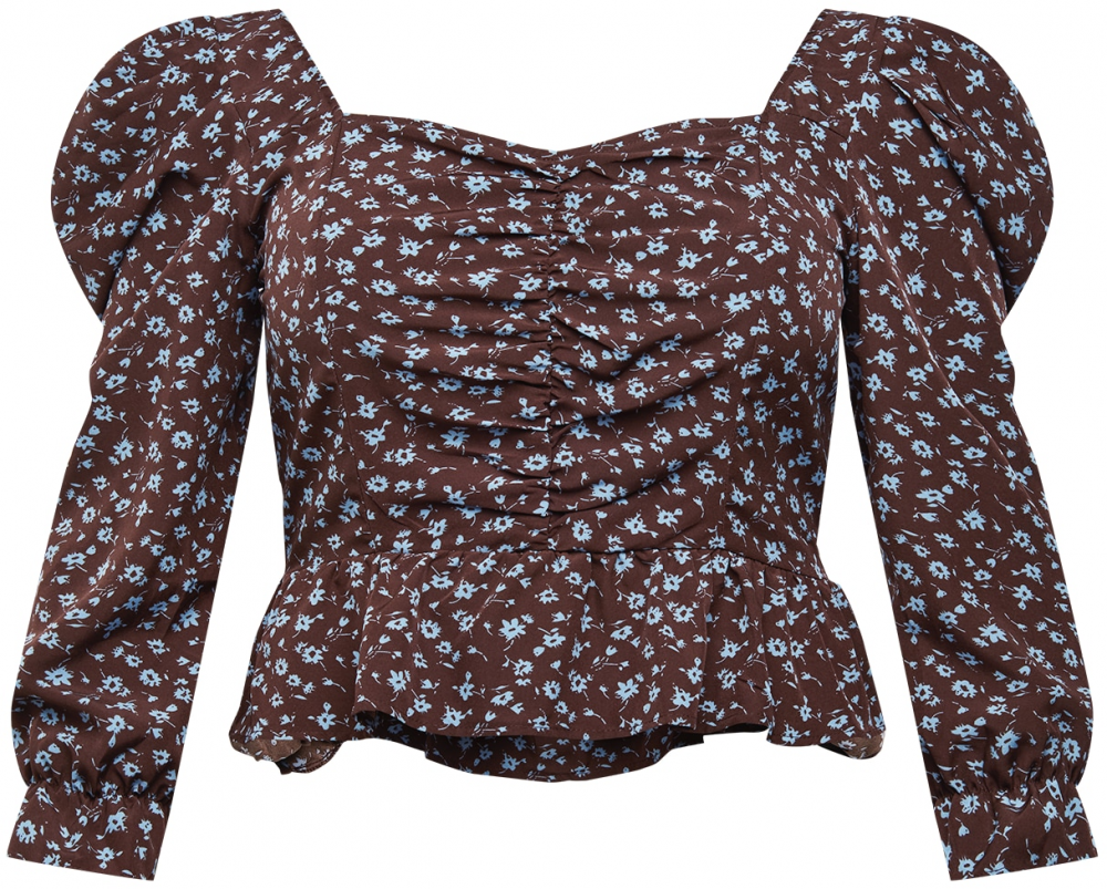 Missguided Plus Tričko  opálová / hnedá