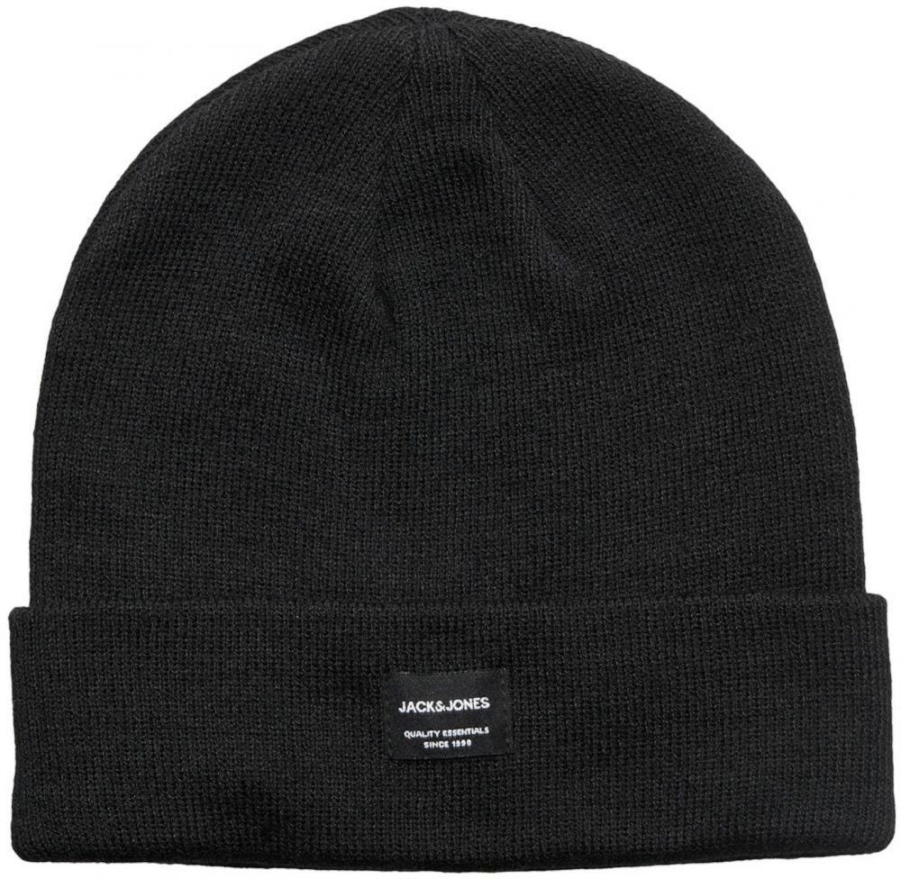 JACK & JONES Čiapky 'DNA'  čierna / biela