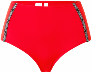 Calvin Klein Swimwear Bikinové nohavičky  svetločervená / čierna / biela