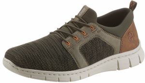 Rieker Slip-on obuv  hnedá / kaki / pastelovo zelená / oranžová