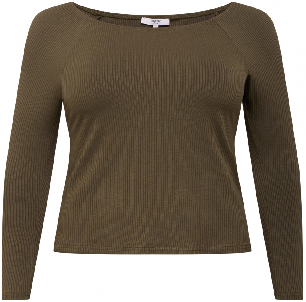 ABOUT YOU Curvy Tričko 'Juli'  kaki