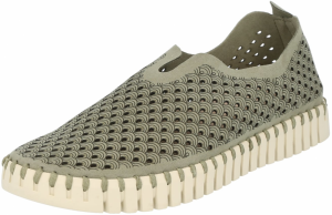 ILSE JACOBSEN Slip-on obuv 'FLATS'  kaki