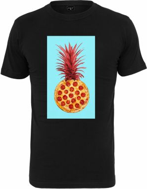 Mister Tee Tričko 'Pizza Pineapple'  vodová / zlatá žltá / melónová / tmavočervená / čierna