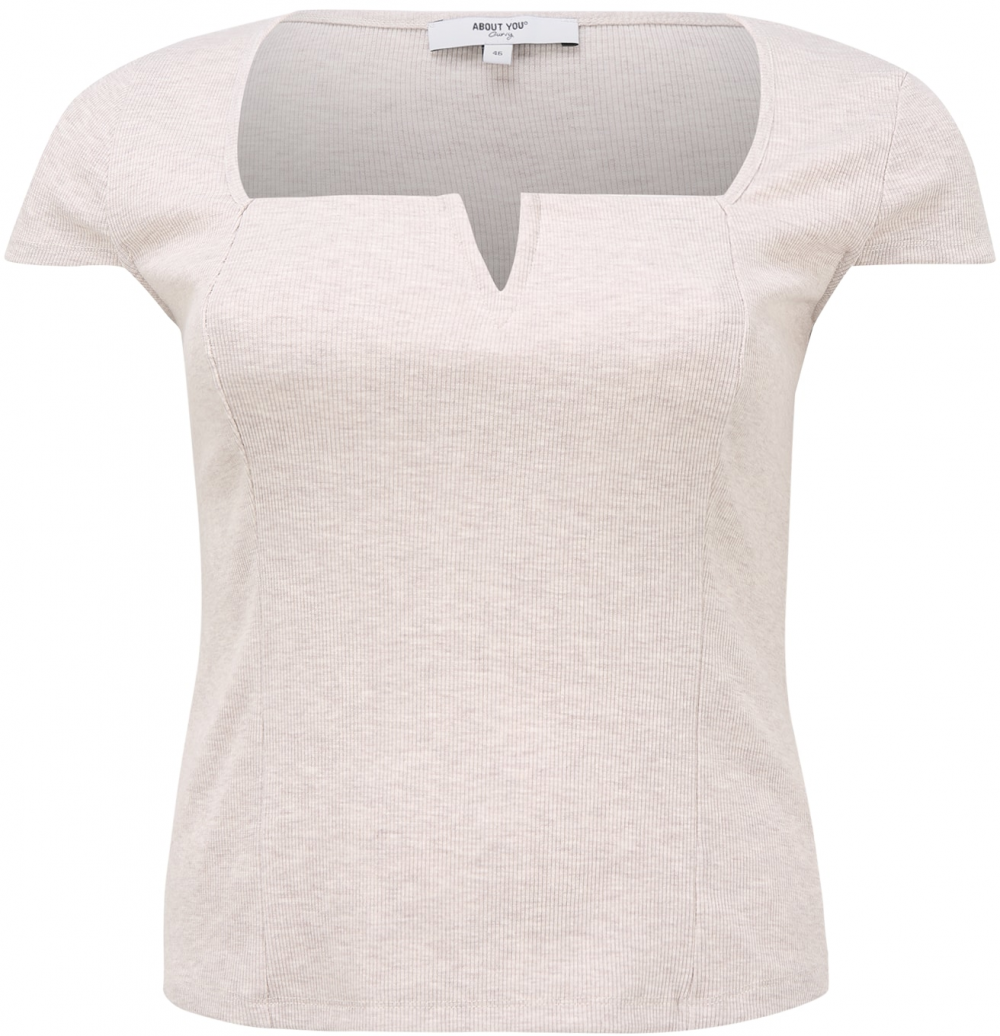 ABOUT YOU Curvy Tričko 'Nanni'  krémová