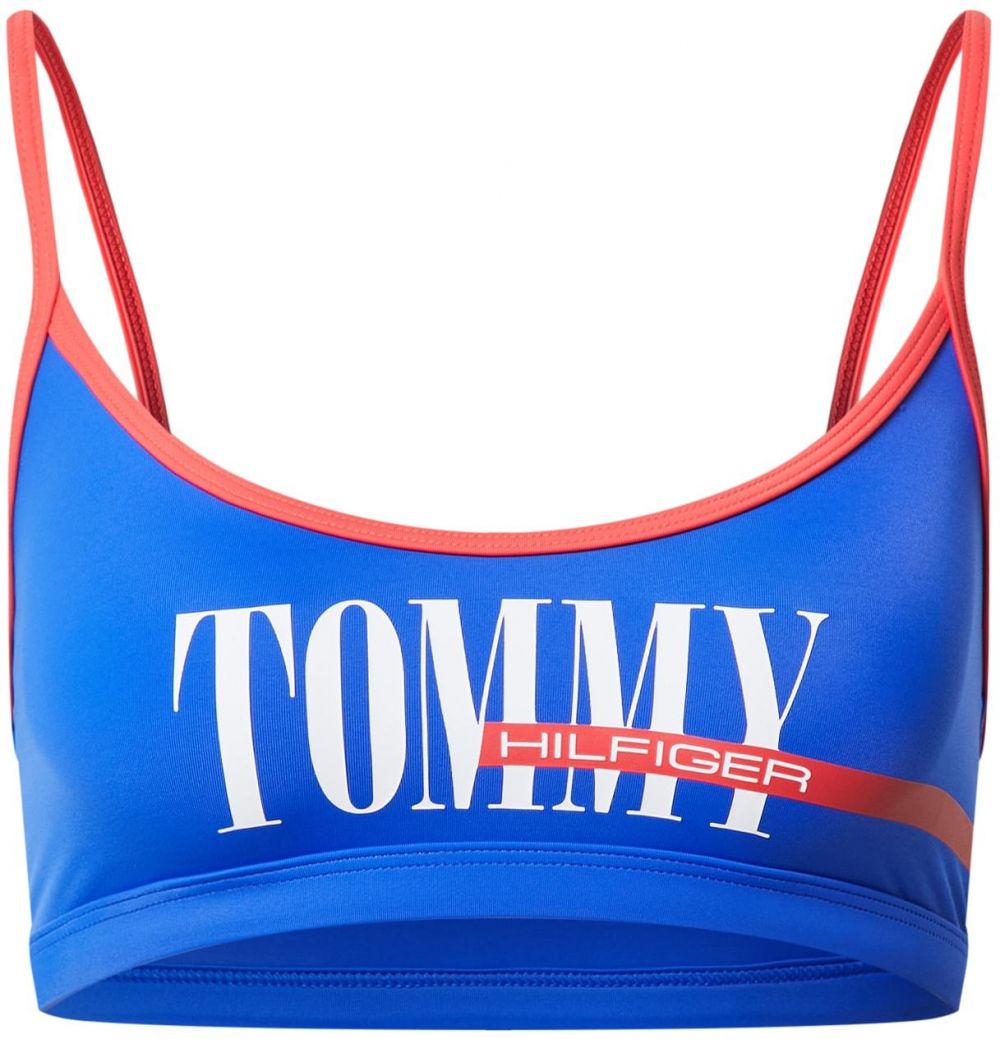 Tommy Hilfiger Underwear Bikinový top  modrá / červená / biela
