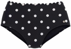 LASCANA Bikinové nohavičky  čierna / biela