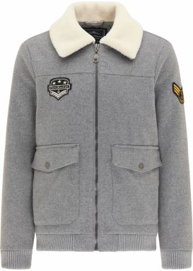 DreiMaster Maritim Prechodná bunda  krémová / sivá