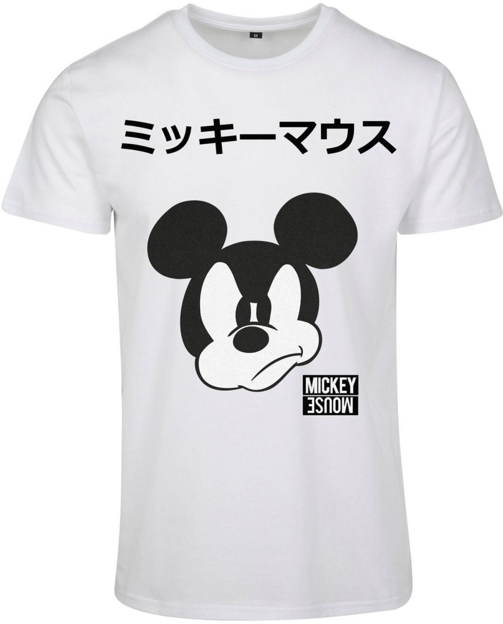 Mister Tee Tričko 'Mickey Japanese'  čierna / biela