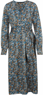 Vero Moda Tall Košeľové šaty 'LULU'  modrá / hnedá / čierna / biela