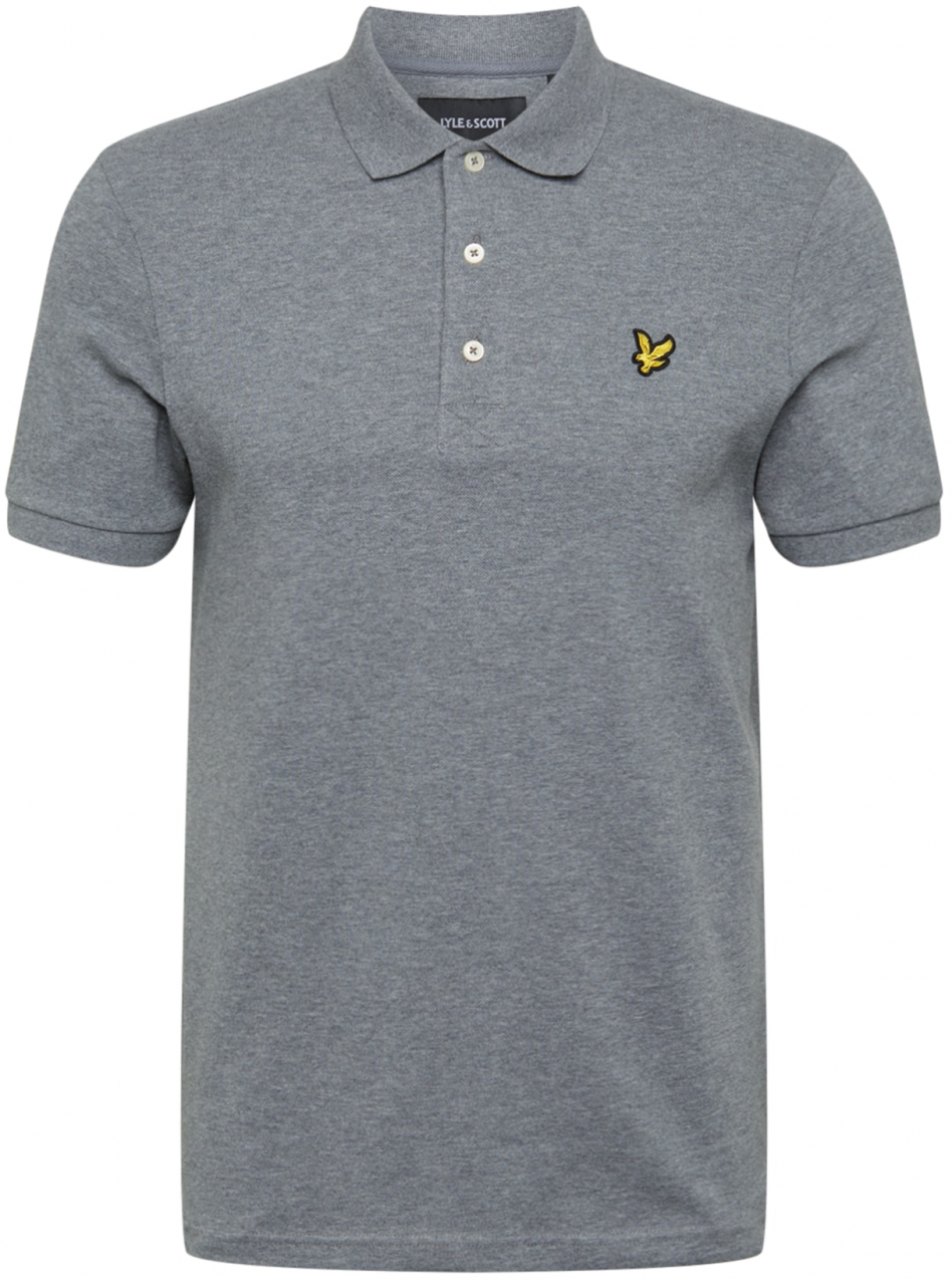 Lyle & Scott Tričko  žltá / sivá melírovaná / čierna