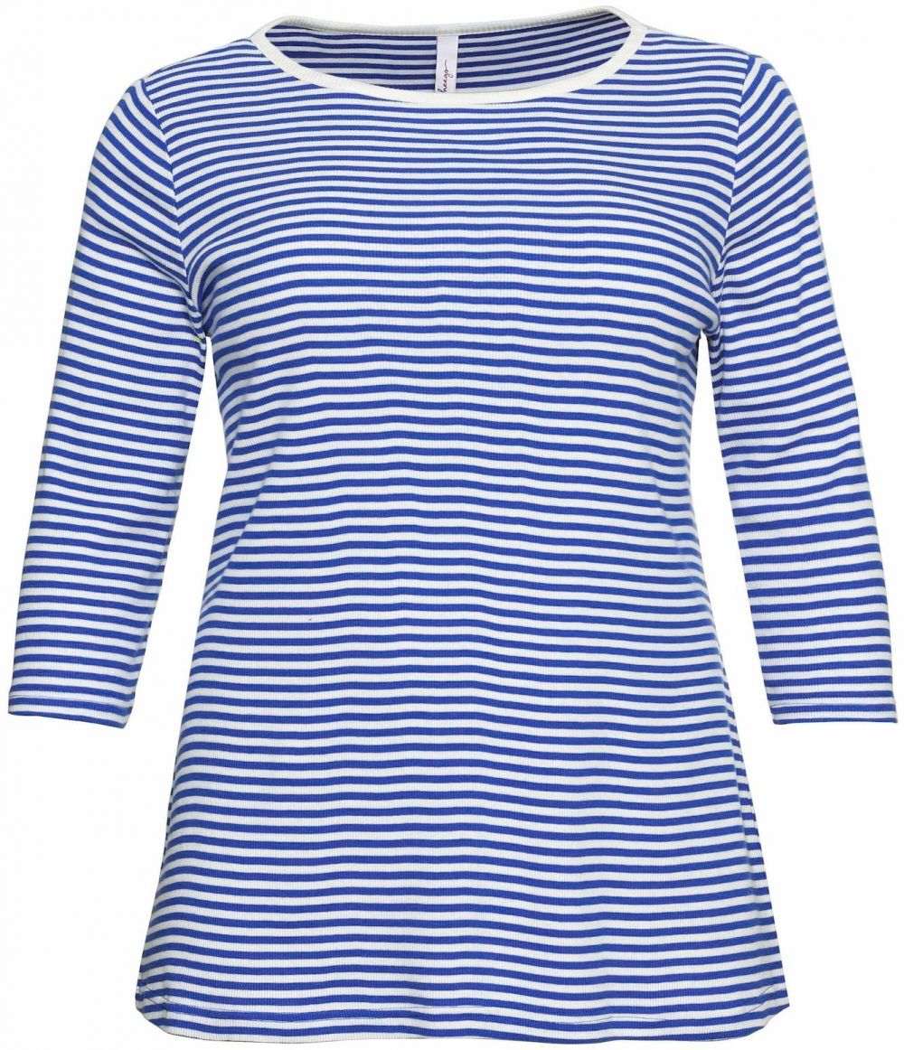 SHEEGO Tričko  kráľovská modrá / biela