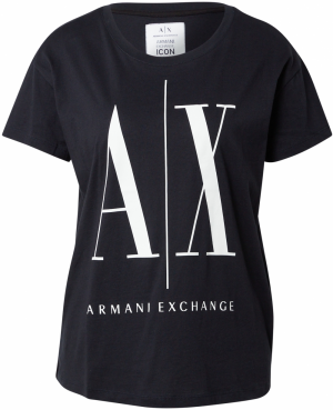 ARMANI EXCHANGE Tričko '8NYTCX'  námornícka modrá / biela