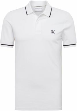 Calvin Klein Jeans Tričko  námornícka modrá / šedobiela