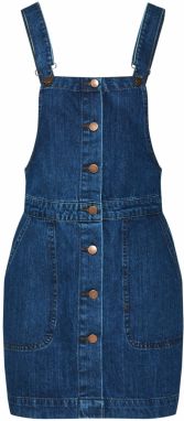 Urban Classics Sukňa na traky  modrá denim