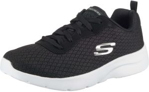 SKECHERS Nízke tenisky 'Dynamight'  čierna / strieborná / biela