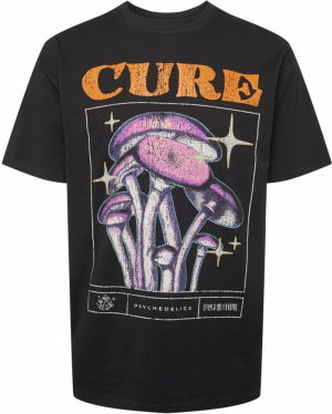 Mister Tee Tričko 'Cure'  fialová / čierna / biela