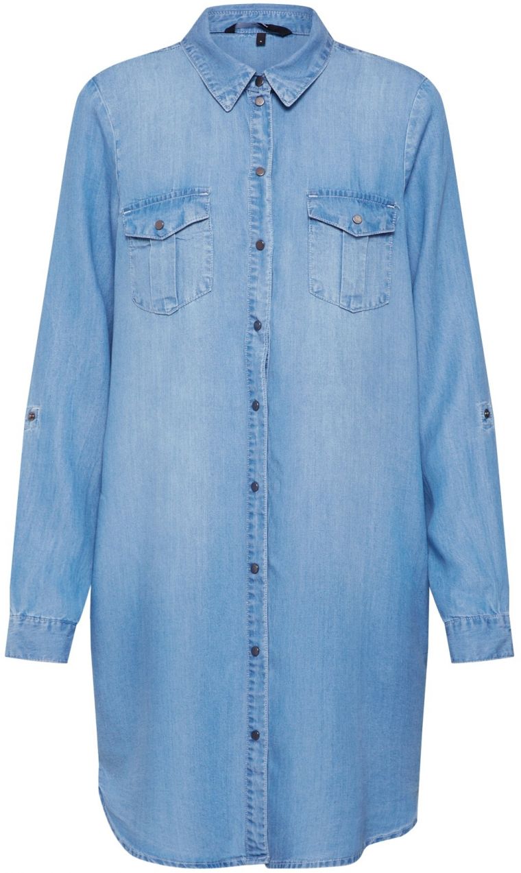 VERO MODA Košeľové šaty 'VMSilla'  modrá denim