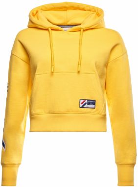 Superdry Mikina  žltá / čierna / biela / červená