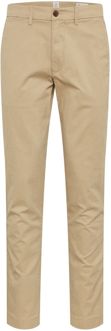 GAP Chino nohavice 'V-ESSENTIAL'  béžová