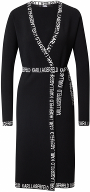 Karl Lagerfeld Šaty  čierna / biela