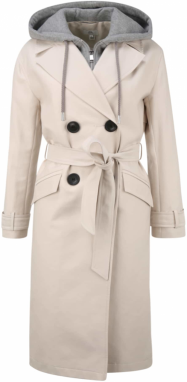 River Island Petite Prechodný kabát  béžová / sivá