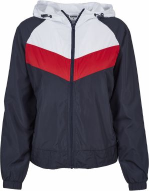 Urban Classics Prechodná bunda  námornícka modrá / ohnivo červená / biela