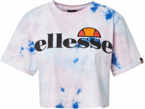 ELLESSE Tričko 'Alberta'  modrá / pastelovo modrá / oranžová / čierna