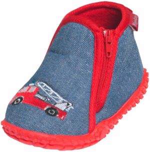 PLAYSHOES Papuče 'Feuerwehr'  modrá / červená