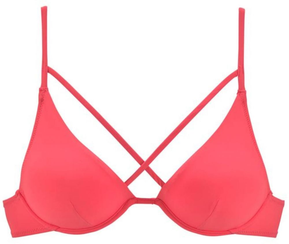 LASCANA Bikinový top  koralová