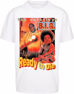 Mister Tee Tričko 'Biggie Ready To Die'  pastelovo modrá / žltá / červená / čierna / biela