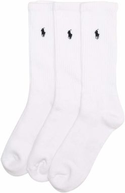 Polo Ralph Lauren Ponožky 'CREW W/PP-CREW-3 PACK'  biela