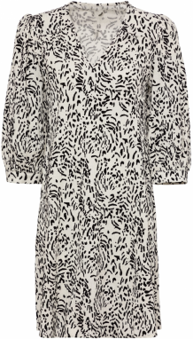 OBJECT Šaty 'OBJAGNETA ELENI'  čierna / biela